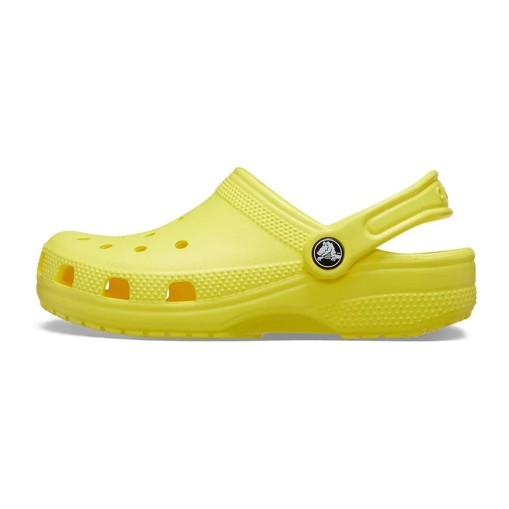 Crocs Classic 206991-77J Clog Kids Cyber Yellow Perforated Comfort Shoes JAX2147